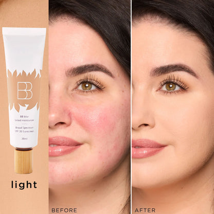 BB blur tinted moisturizer SPF30: 2-in-1 Tint + Sunscreen | FREE Brush