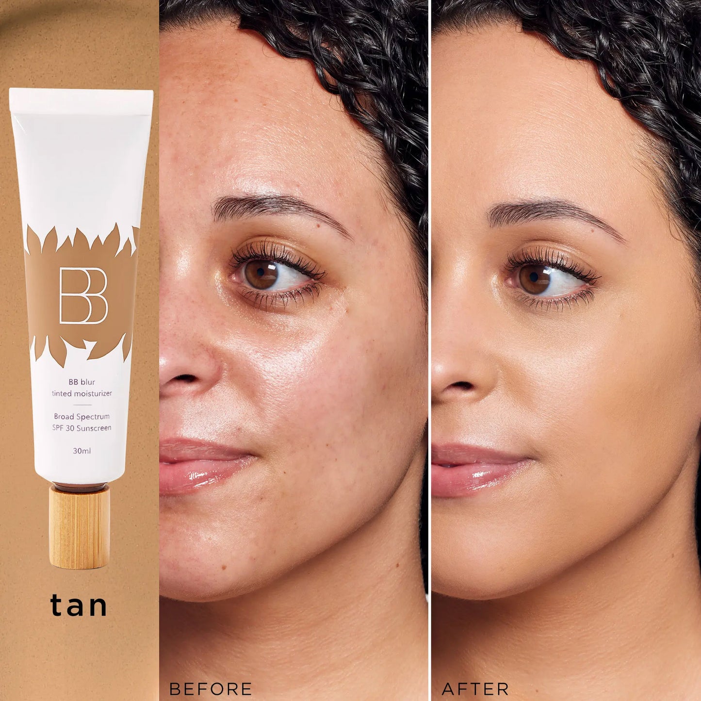 BB blur tinted moisturizer SPF30: 2-in-1 Tint + Sunscreen | FREE Brush