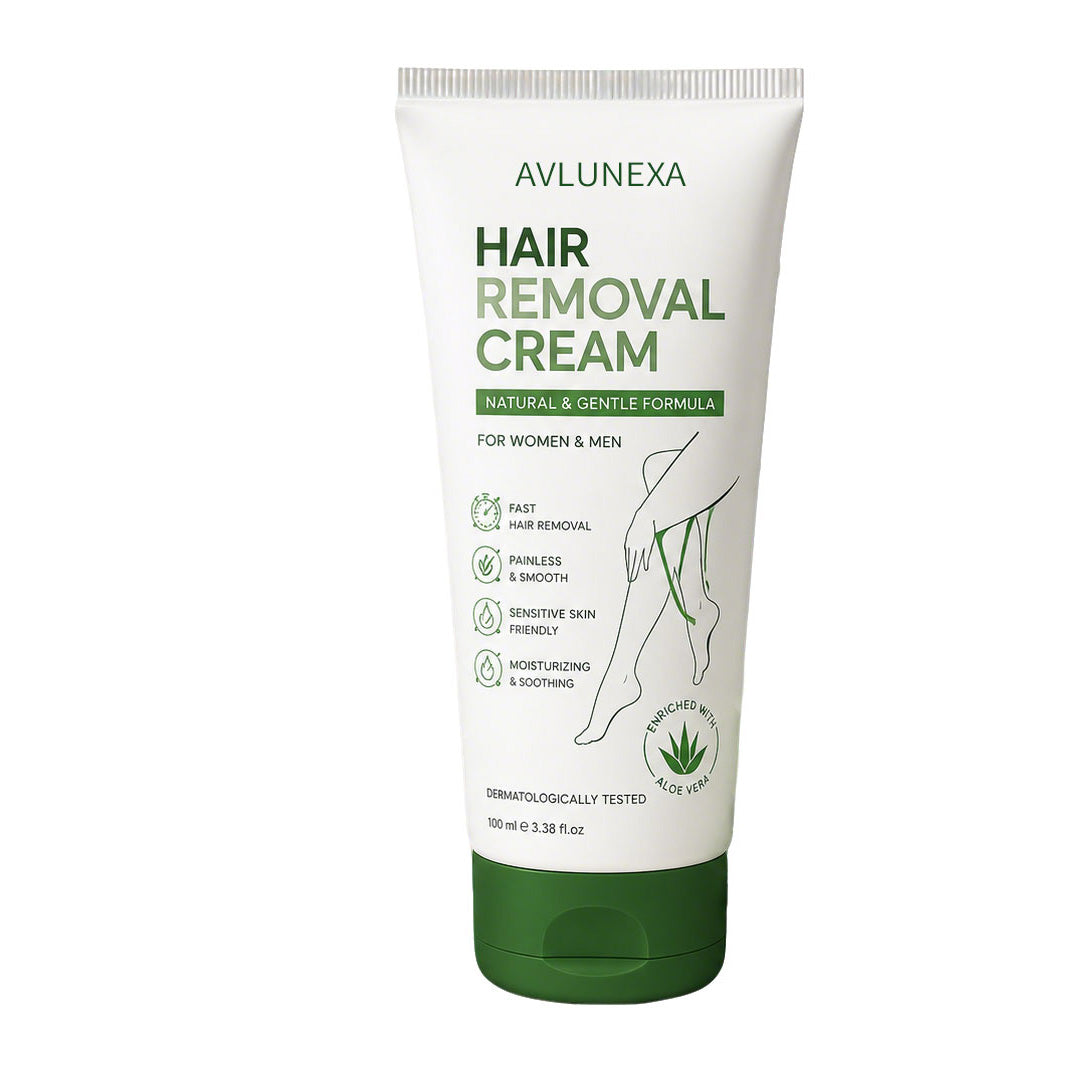 AVLUNEXA™ Natural Gentle Hair Removal Cream | For Women & Men, Sensitive Skin